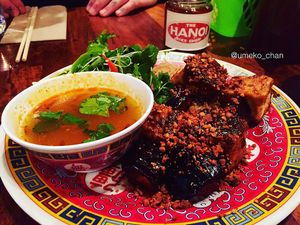 Tofu and aubergine bun cha at Hanoi Bike Shop in Glasgow