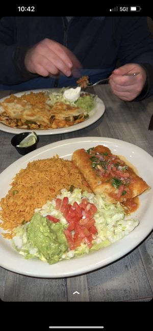 Vegan enchiladas   at Blue Agave in Gainesville