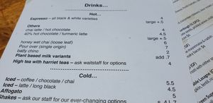 Plant based milk extra. 7 at Now & Not Yet Cafe in Warrandyte