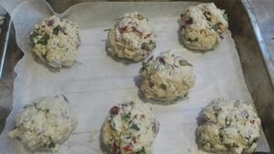 Vegan cheese savory scones   at Mr Jackson's Plant Based Food Truck in Tauranga