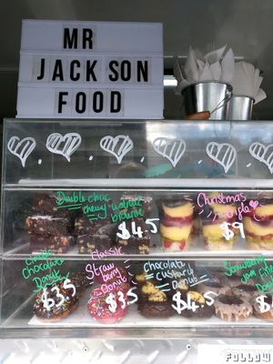 Dessert Case at Mr Jackson's Plant Based Food Truck in Tauranga