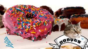 Crispy cream style donuts  at Mr Jackson's Plant Based Food Truck in Tauranga