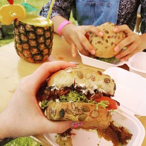 Burgers  at Mr Jackson's Plant Based Food Truck in Tauranga