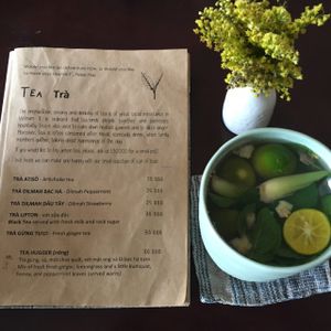 Tea Hugger Tea (sans Honey to veganise) at Tree Hugger in Dong Hoi