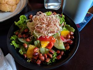 Green salad at Tree Hugger in Dong Hoi