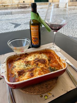 Veggie Lasagne  at Escandinavia Green Spirit in Fuseta