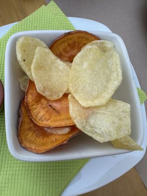 Crunchy potatoes  at Escandinavia Green Spirit in Fuseta