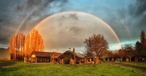 A nice view we got after a rain ;) at Mundo Elefante in Pucon