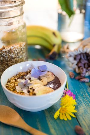 Açai bowl is an amazing starter. Try it and you'll remember what I'm saying... at Mundo Elefante in Pucon