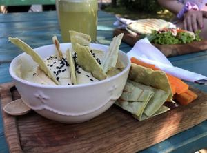 Hummus  at Mundo Elefante in Pucon