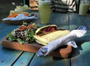 Fajitas at Mundo Elefante in Pucon