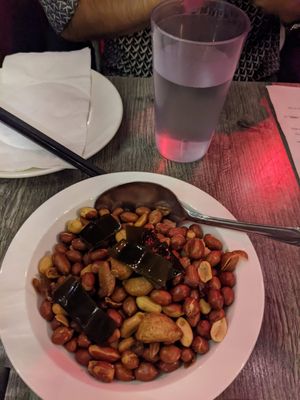 Peanuts in sauce - unexpected! at Mission Chinese Restaurant in San Francisco