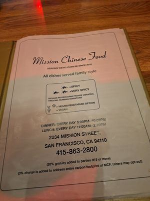  at Mission Chinese Restaurant in San Francisco
