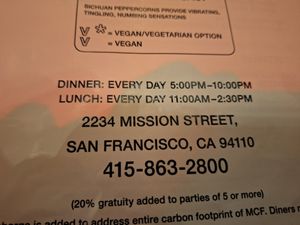  at Mission Chinese Restaurant in San Francisco