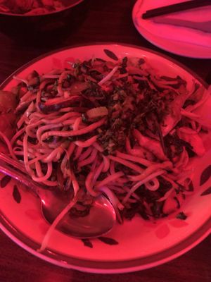 Mushroom Chow Mein - it was so flavorful and warmed my belly!  at Mission Chinese Restaurant in San Francisco