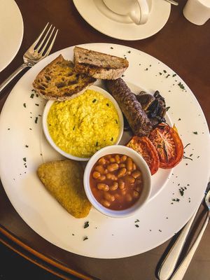 Scramble tofu was delicious  at Ambleside Manor in Ambleside