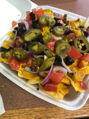 Nachos at Plant Power Cafe & Juice Bar in Chattanooga