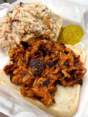BBQ Jackfruit Sandwich  at Plant Power Cafe & Juice Bar in Chattanooga