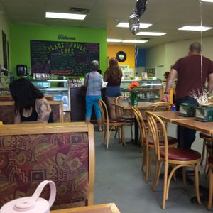 inside at Plant Power Cafe & Juice Bar in Chattanooga