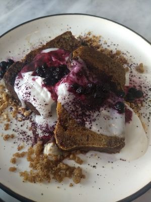 Banana French Toast   at Acacia in Frederiksberg