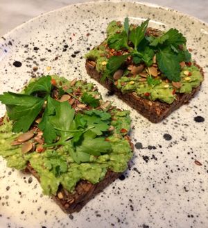 Avocado toast  at Acacia in Frederiksberg