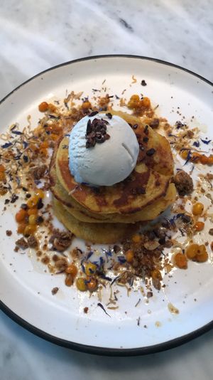 Breakfast pancakes at Acacia in Frederiksberg