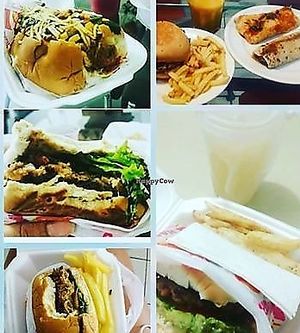 Burgers and fries at Hot Dog do Samuray in Joao Pessoa