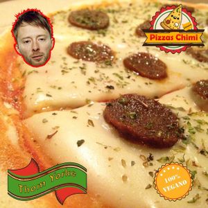 Thom Yorke, one of the favorites! vegan pizza at Pizzas Veganas Chimi in La Plata