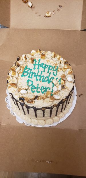 S'mores cake for my partner's birthday, it was perfection 👌 at Shoofly in Portland