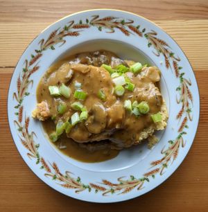biscuit and gravy at Shoofly in Portland