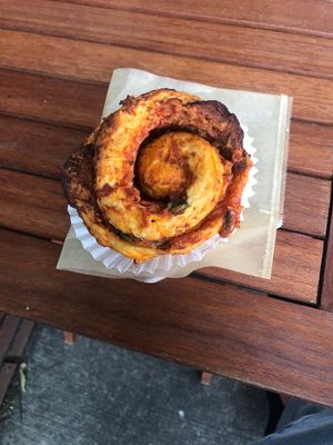 Pizza roll  at Shoofly in Portland