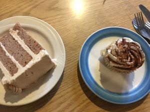 Tirimasu cupcakes and cake  at Shoofly in Portland
