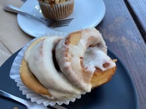 Cinnamon roll at Shoofly in Portland