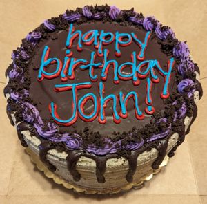 Chocolate Peanut Butter cake with Oreo crumble at Shoofly in Portland