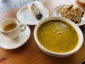 espresso, cannoli, soup, scone...  at Shoofly in Portland