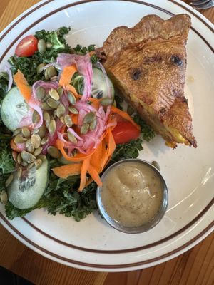Sundried tomato and sausage quiche #Veganuary at Shoofly in Portland