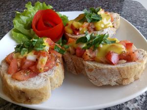 Vegan tapas at P&B Restaurant in Hoi An