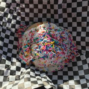 birthday cake roll   at Cinnaholic in Richardson