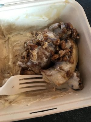 Texas praline cinnamon roll at Cinnaholic in Richardson