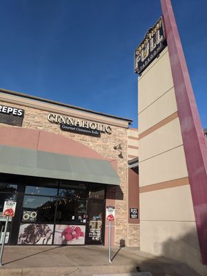 A bit difficult to see. Right next door to Alamo Draft House at Cinnaholic in Richardson