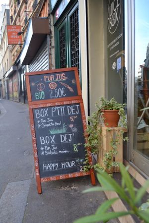 here we are, Paris 11 at Juice Box - Fontaine Au Roi in Paris