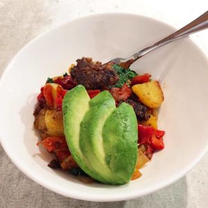 Vegan Skillet at Field & Fire Cafe in Grand Rapids