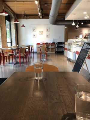 Cafe area at Field & Fire Cafe in Grand Rapids