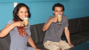 un rico cappichino con leche de soja :) at Elixir Restaurante Pucallpa in Pucallpa