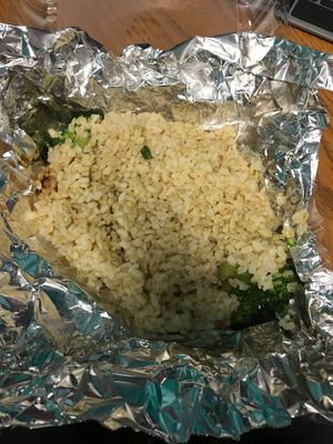 Poor Richard's Tofu & Veggies plate takeout at Poor Richard's in Colorado Springs