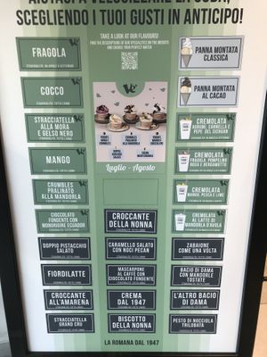   at Gelateria La Romana in Verona