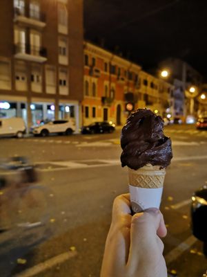 Chocolate at Gelateria La Romana in Verona