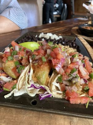 Battered avocado tacos  #Veganuary at Nacho Daddy - The Strip in Las Vegas