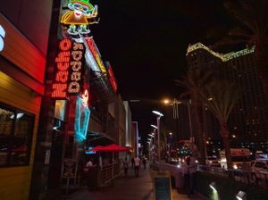 Outside-ish Seating at Nacho Daddy - The Strip in Las Vegas