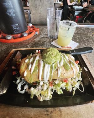 Vegan chimichanga 12/10  at Nacho Daddy - The Strip in Las Vegas